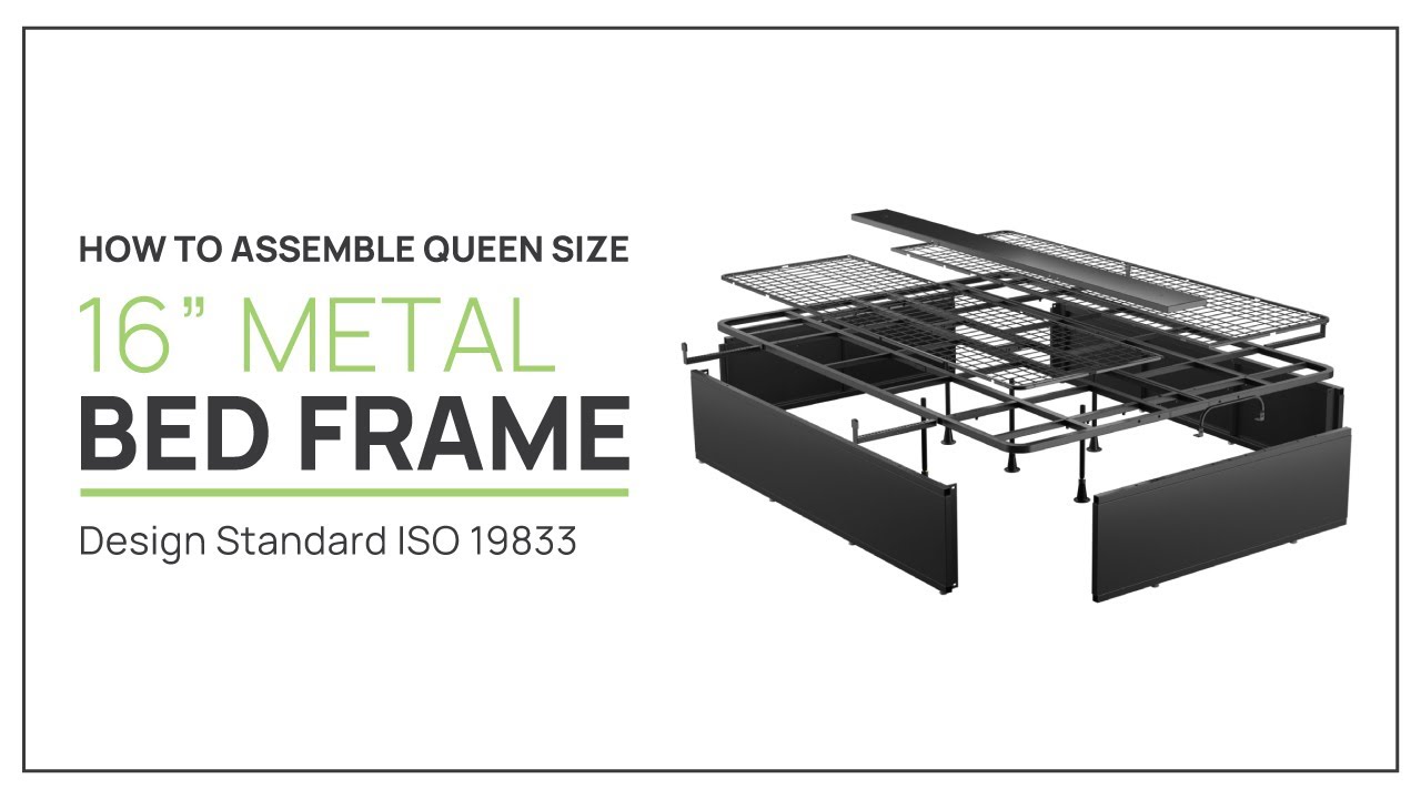 how to install queen size metal bed frame - lecto beds